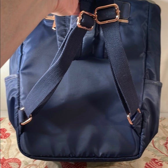 Aimee Kestenberg Blue Structured Backpack with Durable Fabric - Picture 10 of 13